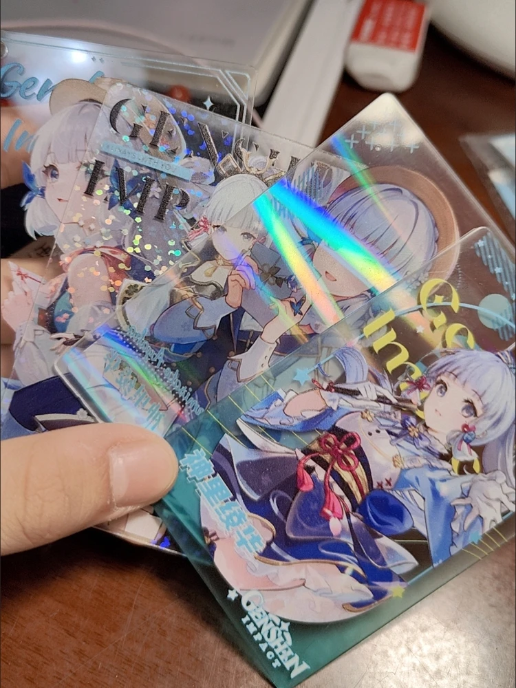 Anime Game impact Wanderer Wriothesley Clear Transparent Card PVC Lomo Cards Photocard For Fans Collection Take a Group Photo