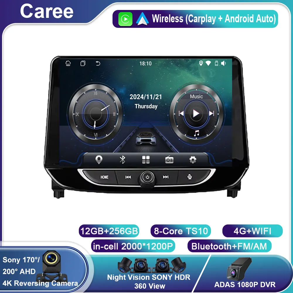 

Android 14 For Chevrolet Tracker 4 2019 2020 2021 2022 Carplay Auto Car Multimedia Player Auto Radio No 2Din DVD QLED Head Unit
