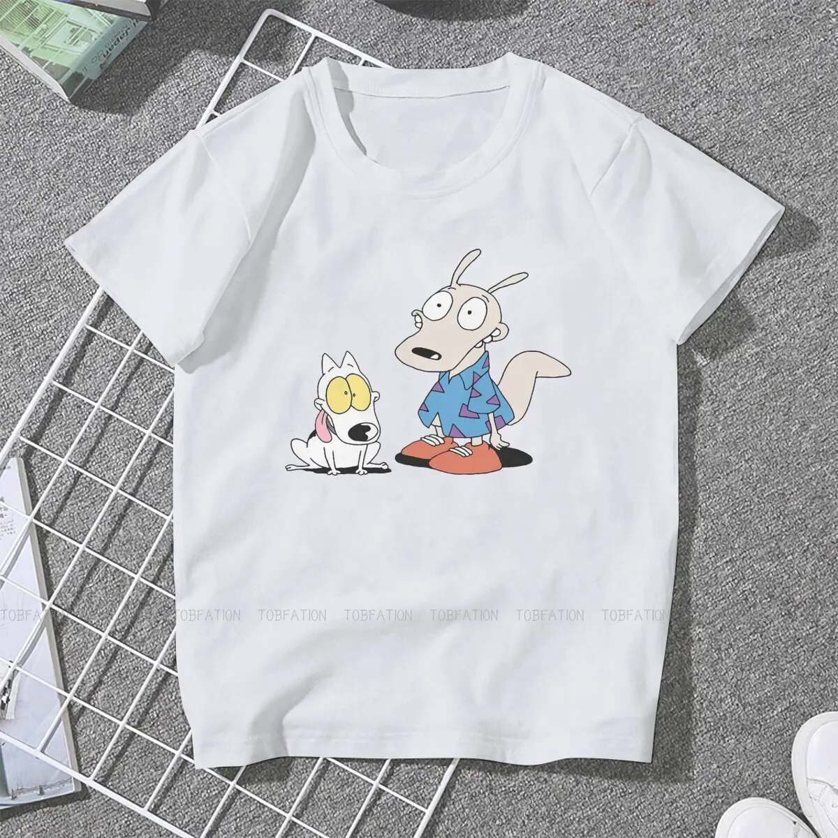 Rocko Modern Life Female Shirts  Loose Vintage Women Clothing Harajuku Casual Feminine Blusas