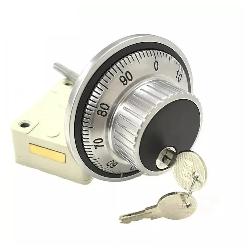 for Safe Mechanical Combination Lock Vault Door Double Safety Dial Cylinder Combination Plate with Key