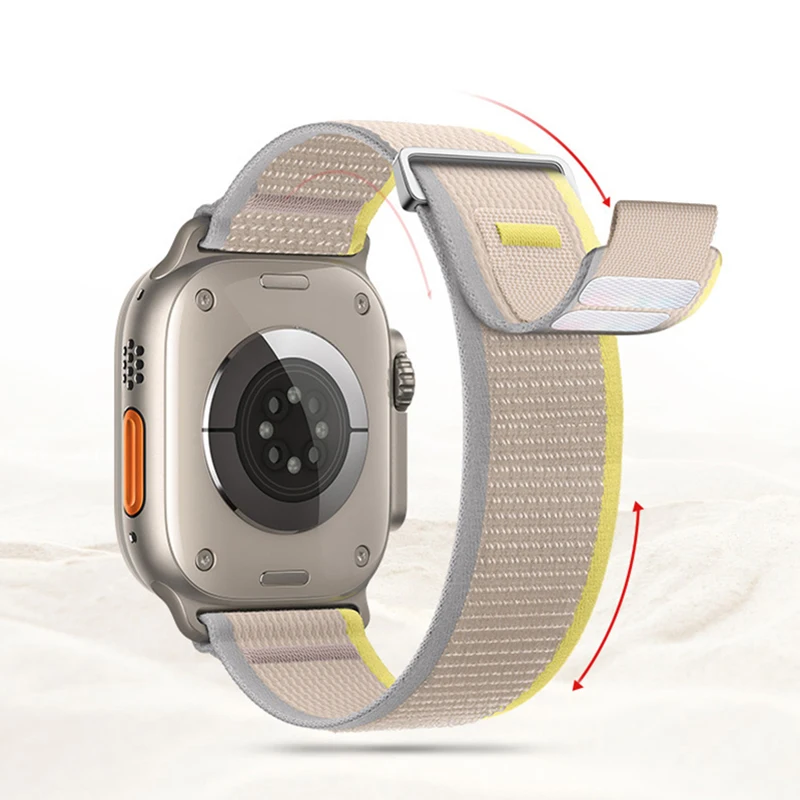 Trail Loop Strap For Apple Watch Band Ultra 49mm 44mm 40mm 45mm 41mm 42mm 38mm Nylon Bracelet Correa IWatch Series 9 8 7 6 3 SE