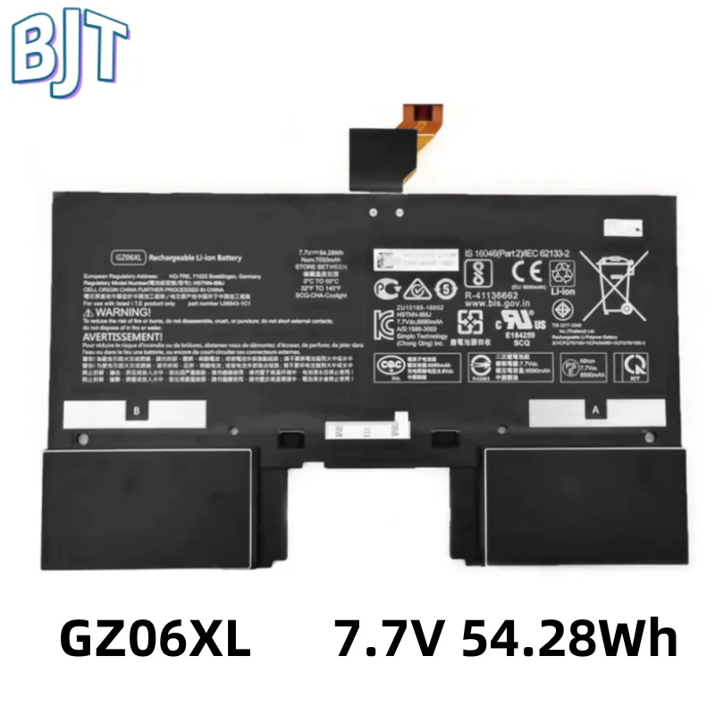 

7.7V 54.28Wh Laptop Battery GZ06XL For HP Spectre Folio 13-AK0000 13-AK0000SA 13-AK0000TU 13-AK0001TU 13-AK0013DX HSTNN-IB8J New