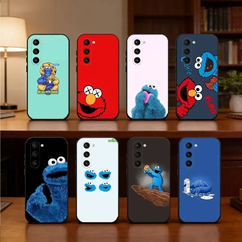 

C-Cookie Monster Funny Phone Case For Samsung Galaxy A73,A72,A71,A70,A52,A51 Others Soft Black Cover