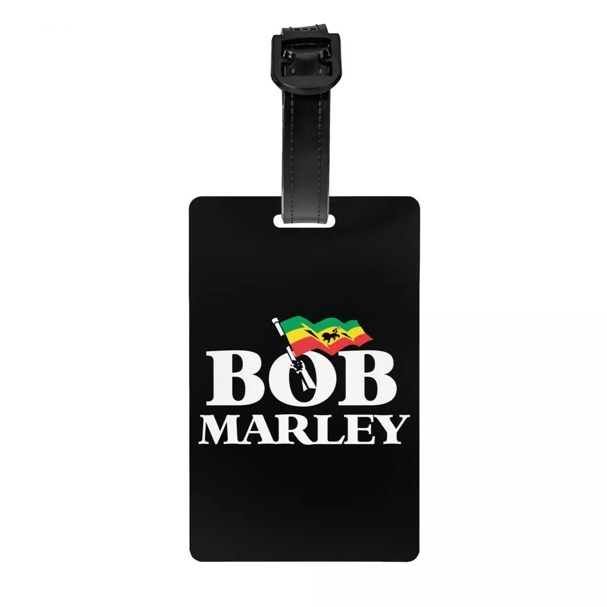 Custom Jamaica Singer Reggae Rock Bob Marley Luggage Tag Privacy Protection Baggage Tags Travel Bag Labels Suitcase