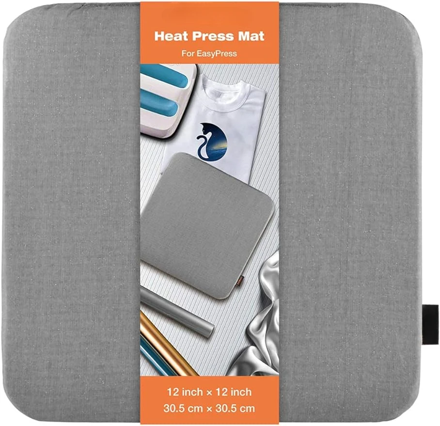 Heat Press Mat For Easypress (12X12 inch)Easy Press Mat for HTV Craft Vinyl Ironing Insulation Transfer Projects