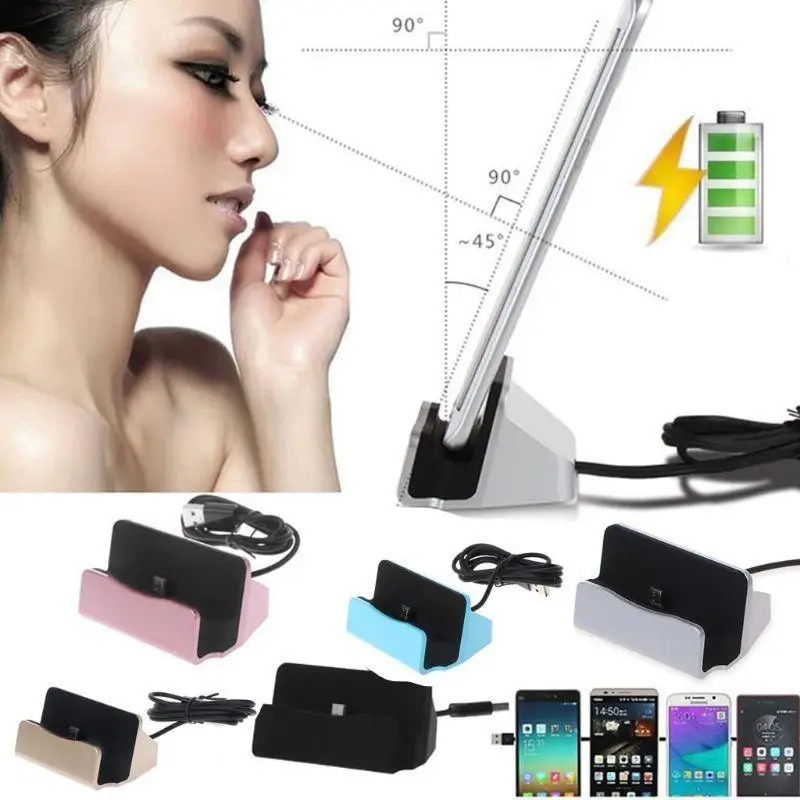 R53C Desktop Stand Dock Station Sync Cradle Desk for Android Cellphone