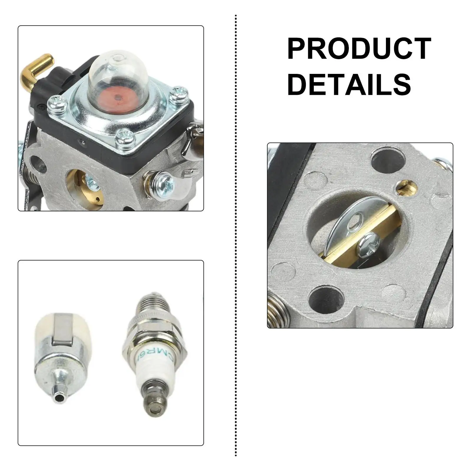 

Комплект металлического карбюратора для 122HD45 122HD60 322HD60 522HD60S 522HD60X, предназначенный для надежного ходовой и удобной установки двигателя.