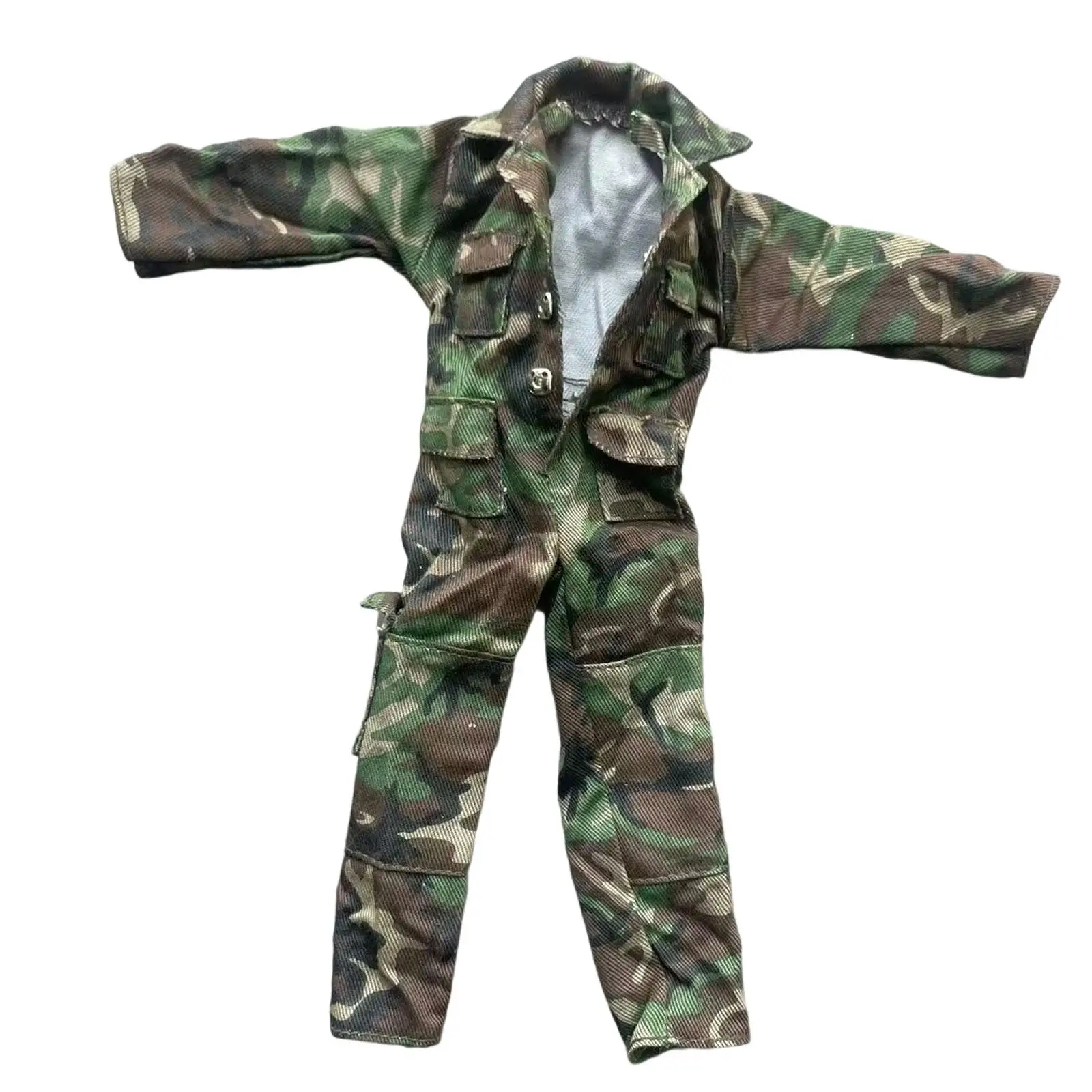 1/6 Scale Action Figure Clothes Uniform Jumpsuit, Dress up, Fashion Miniature