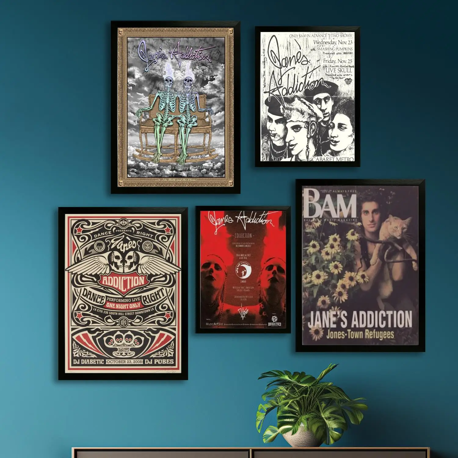 Плакат на холсте Jane Addiction и настенное искусство, печать с изображением, современный семейный декор для спальни, постеры, декоративная живопись