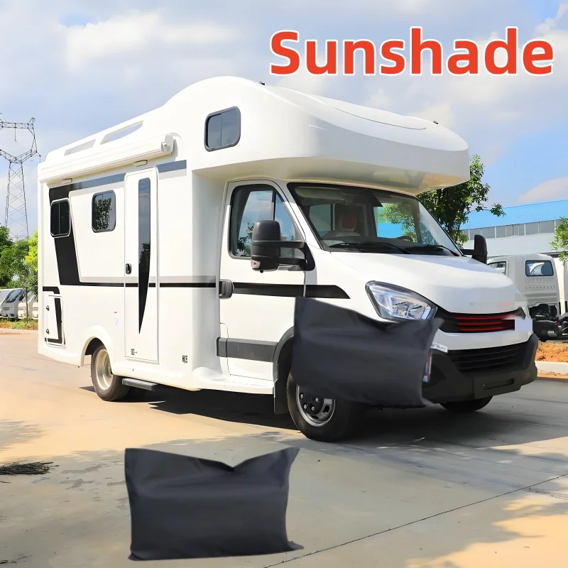 

Thick 600D Oxford Windscreen Cover For Fiat Ducato Peugeot Boxer Citroen Relay Camper Van Frost Protection Sun Shade