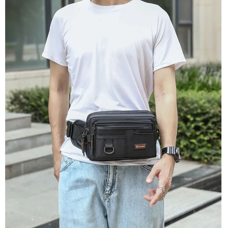 Waist Bags for Men Fanny Pack Multi Functional Pockets Outdoors Casual Chest Pack