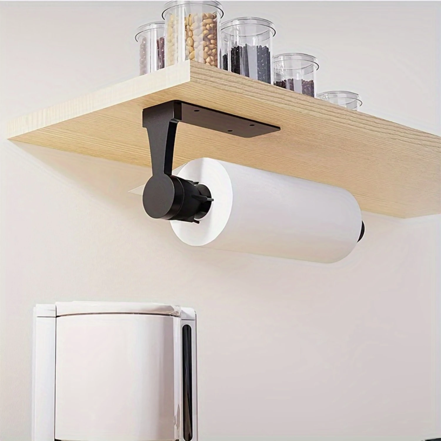 

New stainless steel tissue holder with two installation methods, punching or self-adhesive, can be operated with one hand, conve