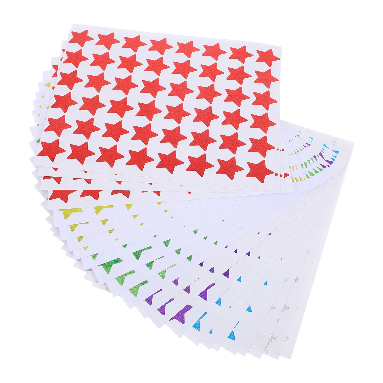 24 Sheets Holographic Small Star Stickers For Reward Glitter Foil Motivational Stickers Classroom Behavior Chart Incentive