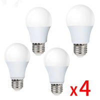 4PCS LED Light Bulbs 220V 6W 9W 12W 15W 20W LED Bulb Energy Saving LED Bulbs E27 E14 B22 Standard Base Lighting