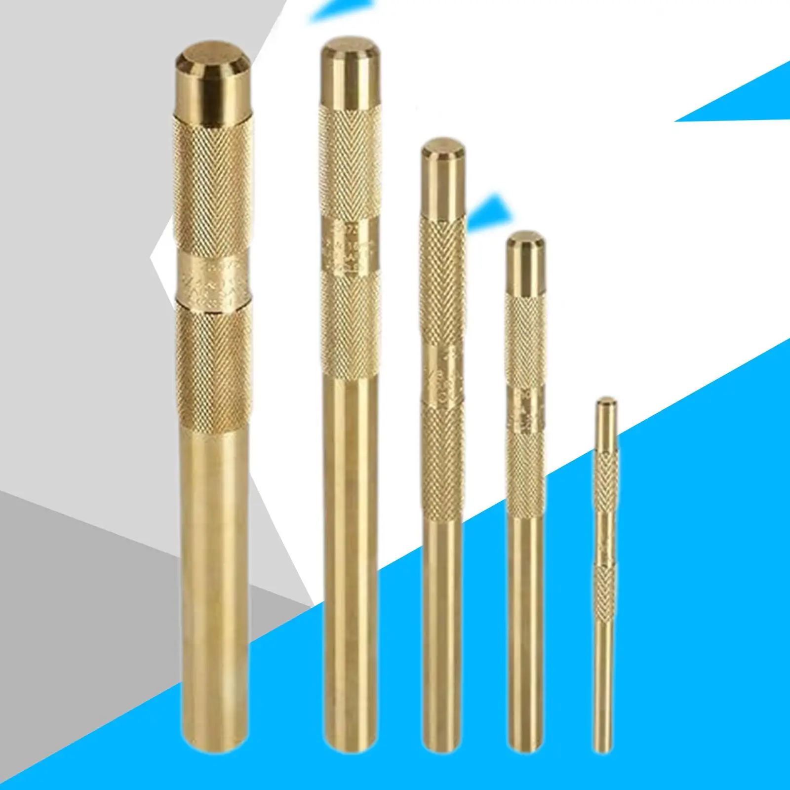 5Pcs Brass Punch Tool Set Accessories 67003-mai Sturdy Convenient Practical Parts Replace for Steel Car Repair