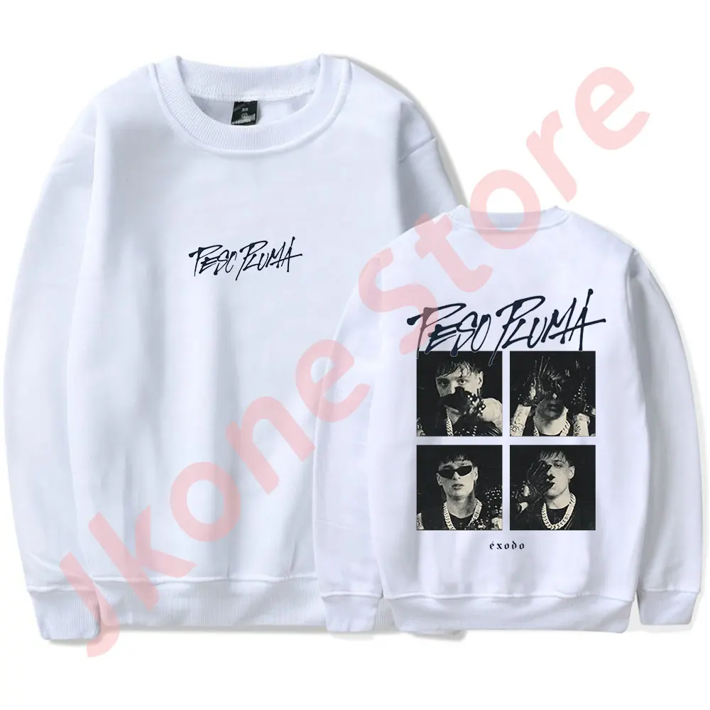 Peso Pluma Exodo Tour Merch Portraits Sweatshirts Women Men Fashion Casual Long Sleeve Clothes Streetwear