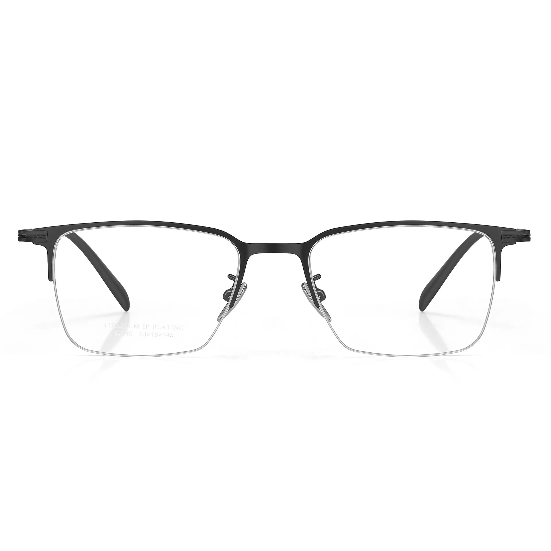 Men's Business Pure Titanium Half Framed Prescription Glasses Frame Optical Glasses Frame Customized Glasses Matching