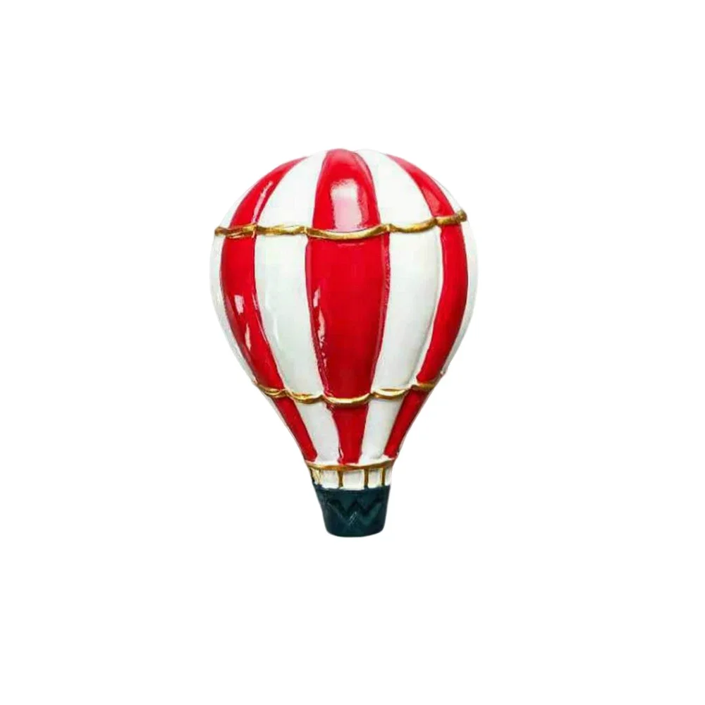 Colorful Hot Air Balloon 3D Resin Creative Personality Design Refrigerator Stickers Kitchen Home Message Board Decorations