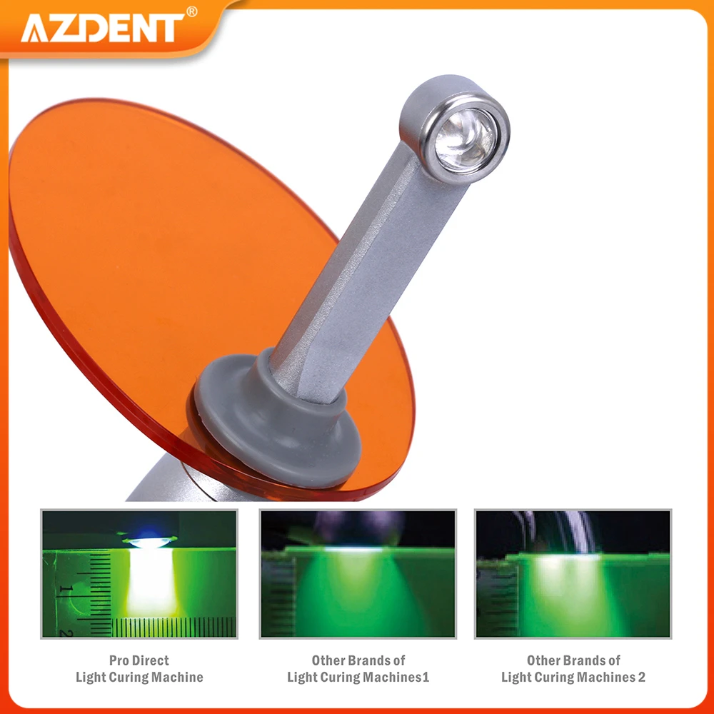 AZDENT Dental Wireless LED Curing Light Lamp PRO105 1 Second Curing High Power Wide Spectrum Dentistry Tool Instrument