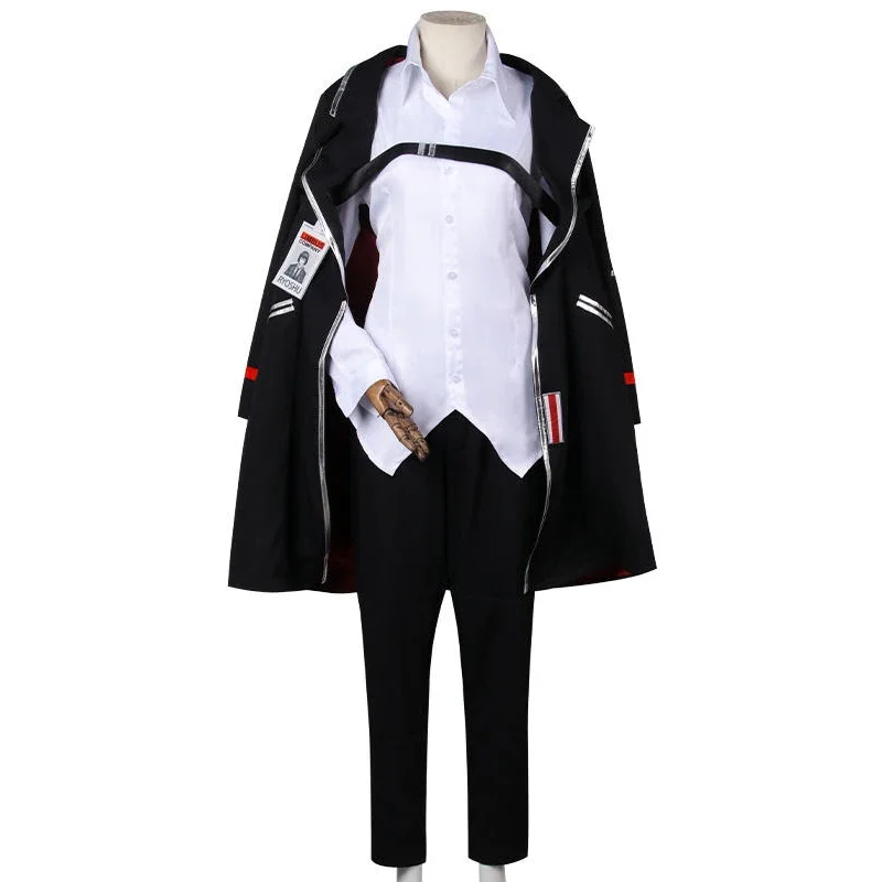 Game Limbus Company Ryoshu Cosplay Costume Long Coat Shirt Pants Suit Customized Halloween Party Carnival Roleplay Outfits Wig