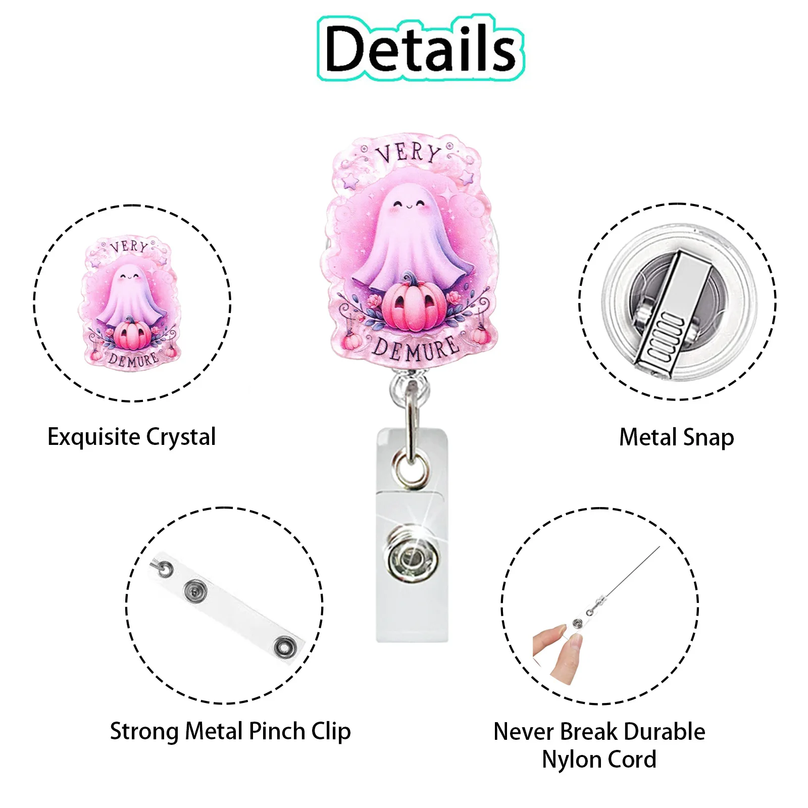 

Nurse Id Holder Charming Acrylic Badge Holder Id Card Holder Vibrant Retractable Badge Clip For Exhibitions Companies Hospitals