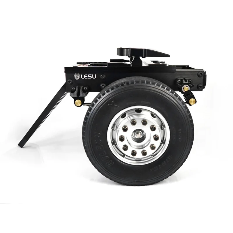 

1/14 LESU Metal Trailer for DIY Tamiyaya RC Tractor Model Remote Control Seim Truck Toy TH02031