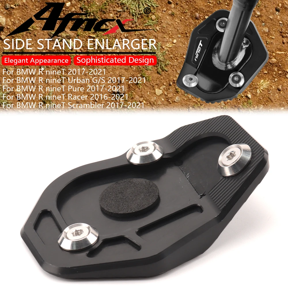 For BMW R Nine T Scrambler RNINET Racer R9T Pure NineT Urban G/S /5 Motorcycle Side Stand Enlarger Plate Kickstand Extension Pad