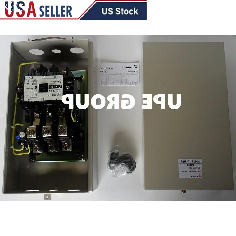 

Motor Starter Control 25-30HP 100A 3 Phase Adjustable Overload Relay 68-100A