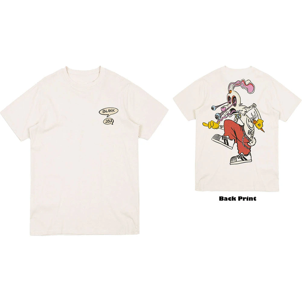 Roger Rabbit Blink-182 Band T-Shirt Cotton Graphic Tee Men Women Summer Streetwear