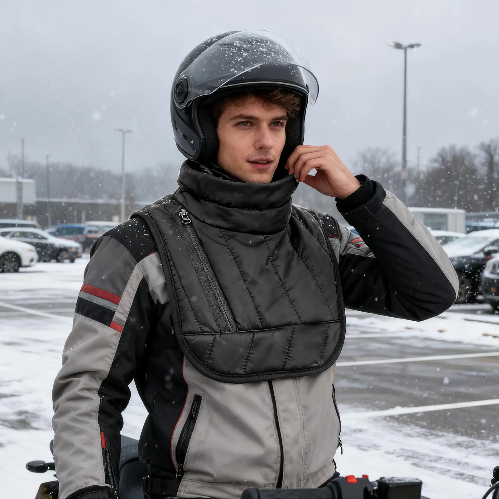 

Грелка для шеи, мужские теплые защитные шарфы, уличная защита для шеи для взрослых мужчин, бег, езда, рыбалка, уличный мотоцикл, холодный