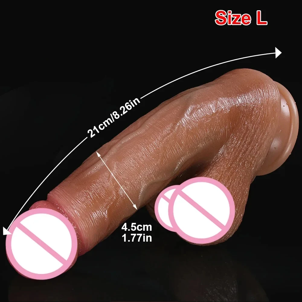 Soft Feeling Realistic Penis Suction Cup Dildo Female Vaginal Masturbators Small Silicone Cock Anal Plug Sexeuel for Women Men