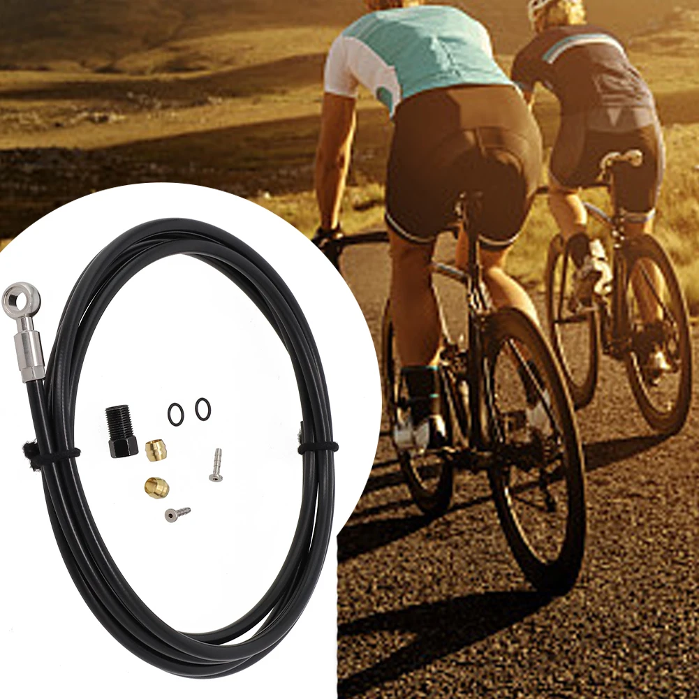 1 Set For Shimano BH90 System Line Pipe 2m Brake Hose Kit Bike 2x Sealing Rings Banjo Bicycle Replacement Accessories