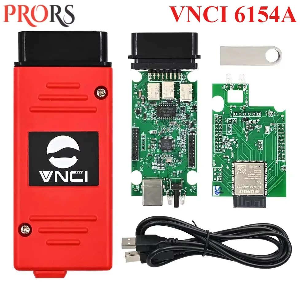 Newest VNCI 6154A Car Diagnostic Tool Support Latest Version Software CAN FD DoIP Protocol Original Drive SVCI for VW Audi Group