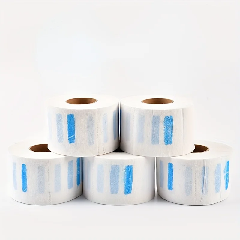 5pcs/1pcs White Neck Strips Disposable Hair Cutting Accessory Stretchy Neck Paper Adjustable Barber Salon Hairdressing