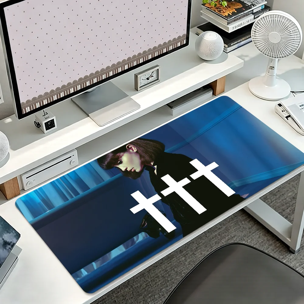 C-Crosses Band Mouse Pad Non-slip Thickened MousePad Student Gaming Cushion Large Writing Lockedge Office