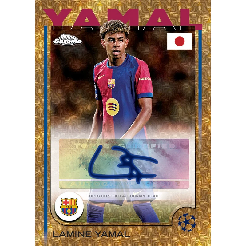 2025 Topps Japan Edition Soccer Sakura Limited Edition Collection Card Haaland Yamal Limited Signature #6