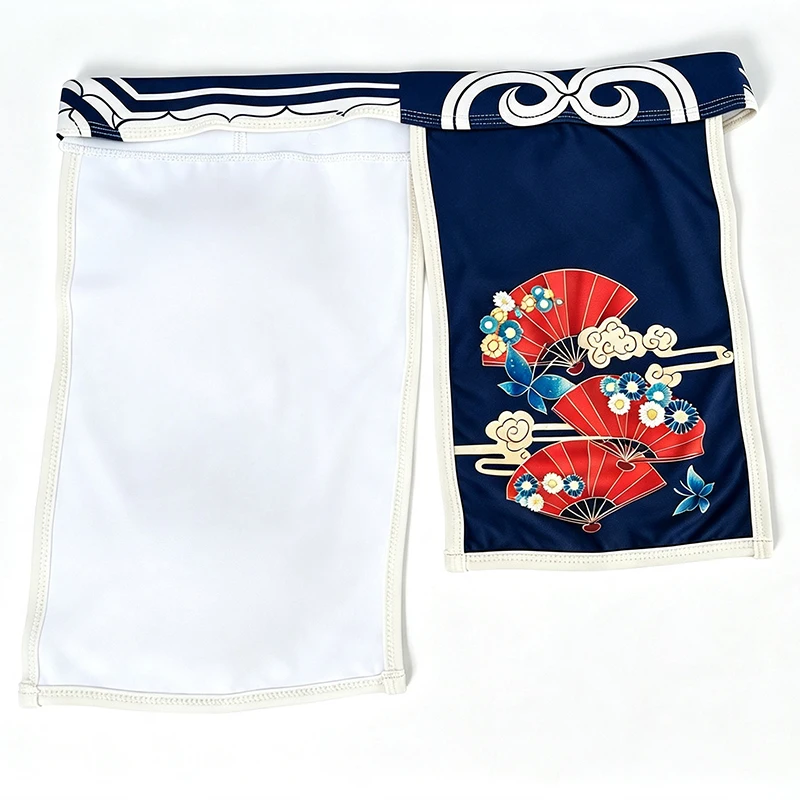 Japanese Sumo Two-piece Young Men's Sexy Low-rise Underwear Lingerie Print Kimono Underwear Thongs image 6
