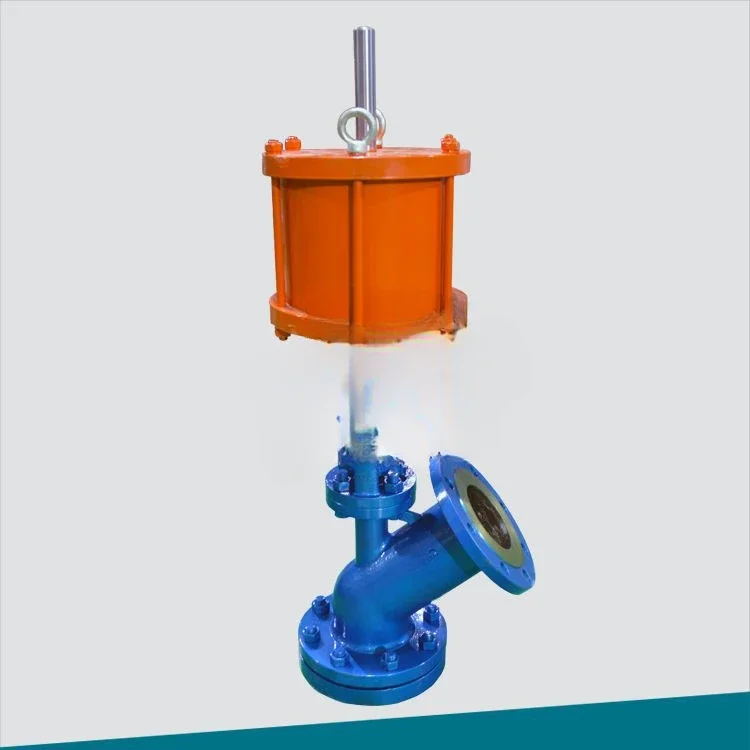 

Pneumatic discharge valve Up-spread discharge Down-spread reactor bottom DN80 storage tank pneumatic