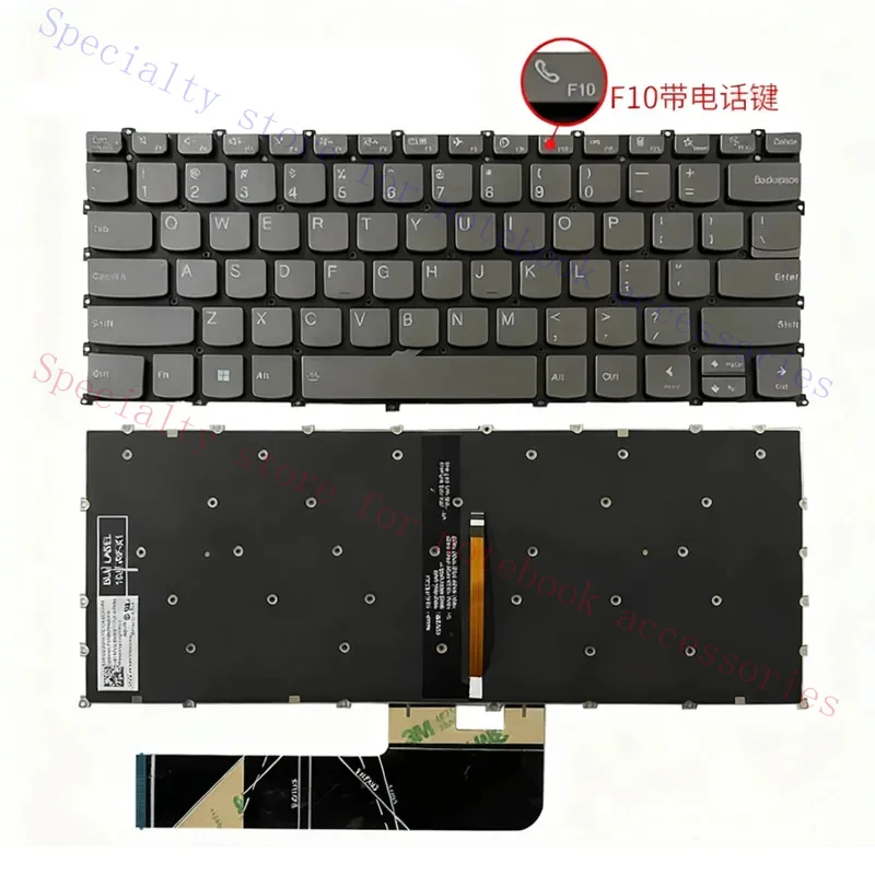 US RU SP for Lenovo Ideapad 5 Pro-14ACN6/-14ITL6 5-14AL Xiaoxin PRO 14ACH 2021 Flex 5-14ARE05 Flex 14ITL05/14ALC05 Keyboard