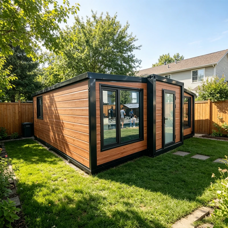 Modular Expandable Luxury Container Home for Hotel Use Prefabricated Hurricane Proof Sandwich Panel 20/40FT Customizable Sizes