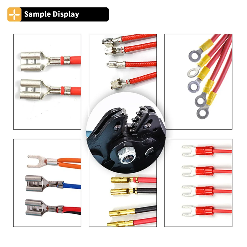 YQ-02A Terminal Crimping Machine 60W/- 50Hz - Cold Pressing Terminal Crimper Tools with Exchangeable Die Sets machine