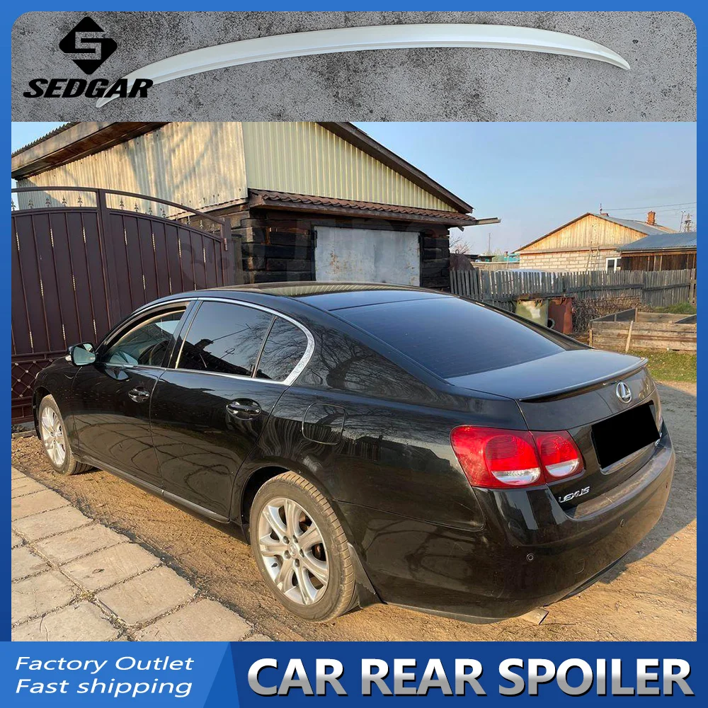 For 2005 06 07 08 2009 2010 2011 LEXUS GS300 GS350 GS430 Trunk Spoiler High Quality ABS Plastic Spoiler Trunk Boot Wing Spoiler