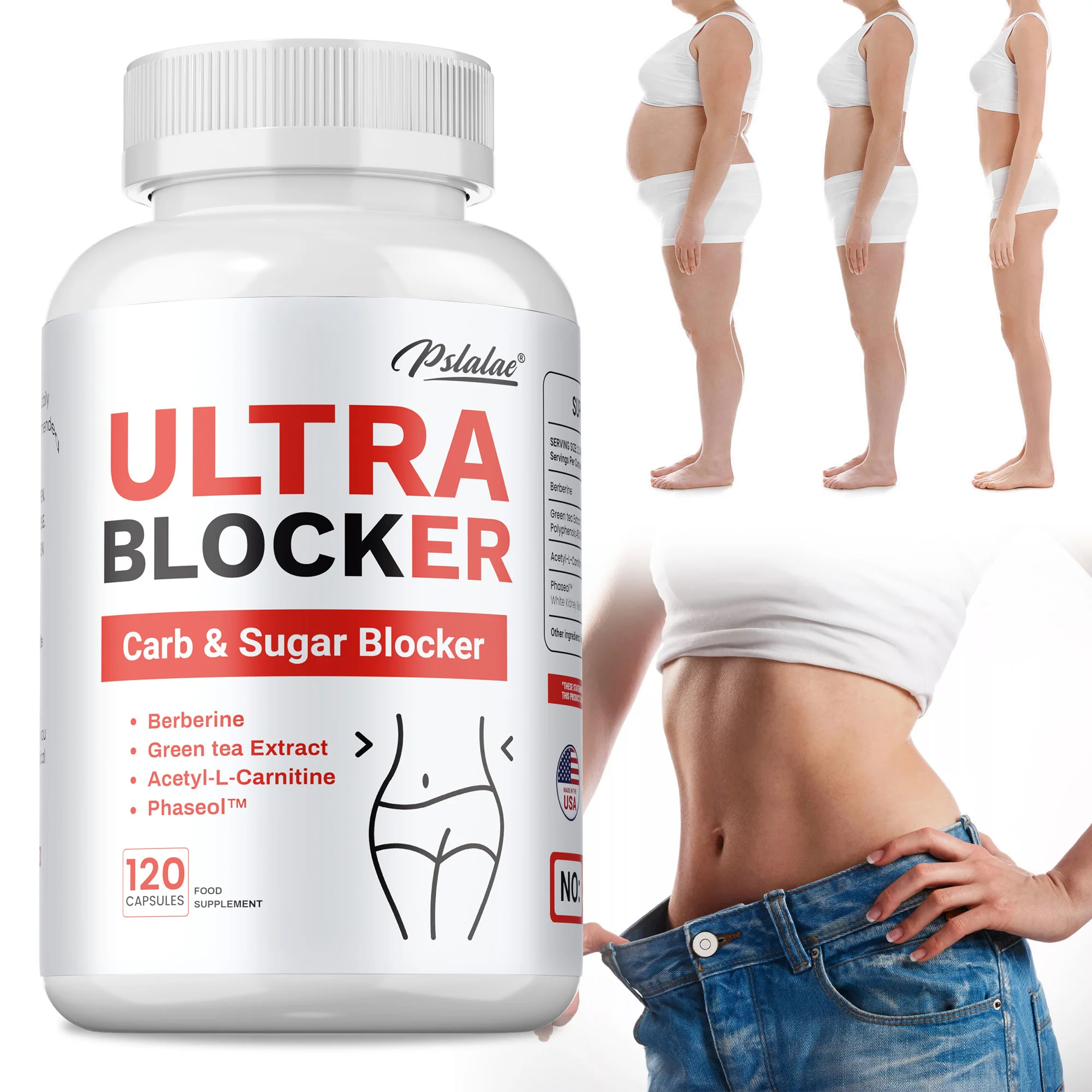 

Ultra Blocker - Healthy Body Shaping, Weight Management, Reduces Gas and Bloating, Helps Digestion, For Gut and Immune Health