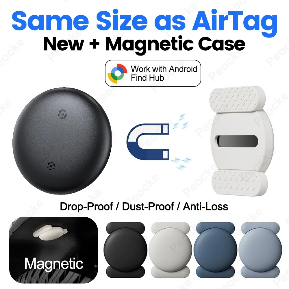 Security Tracker Wallet Luggage Box GPS Locator Anti Lose for Android Smart Tag Work With Google Find Hub for Samsung One Plus