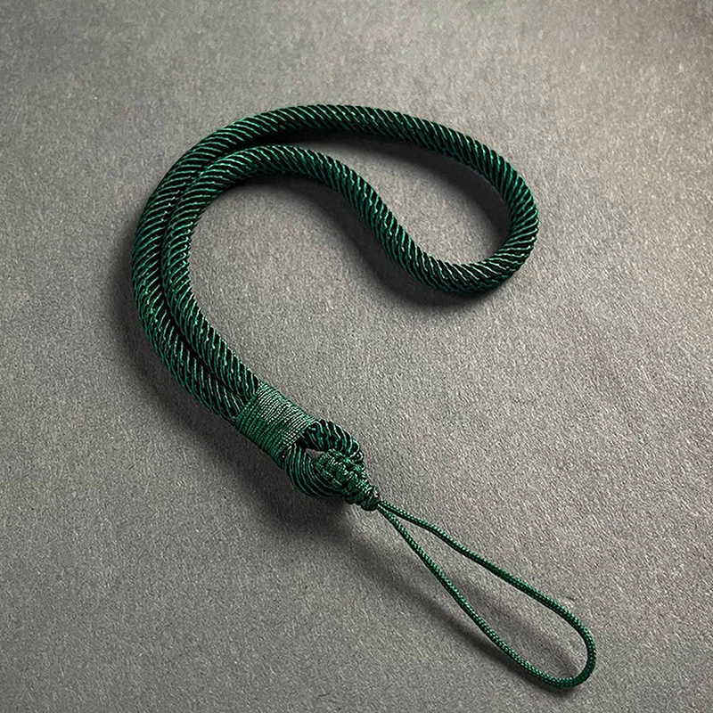 Handy-Lanyard, kurzes Handgelenksband, verstärkt, farblich passend, handgewebter Anhänger, Damen- und Herren-Accessoire, Anti-Verlust-Lanyard – Detail 6