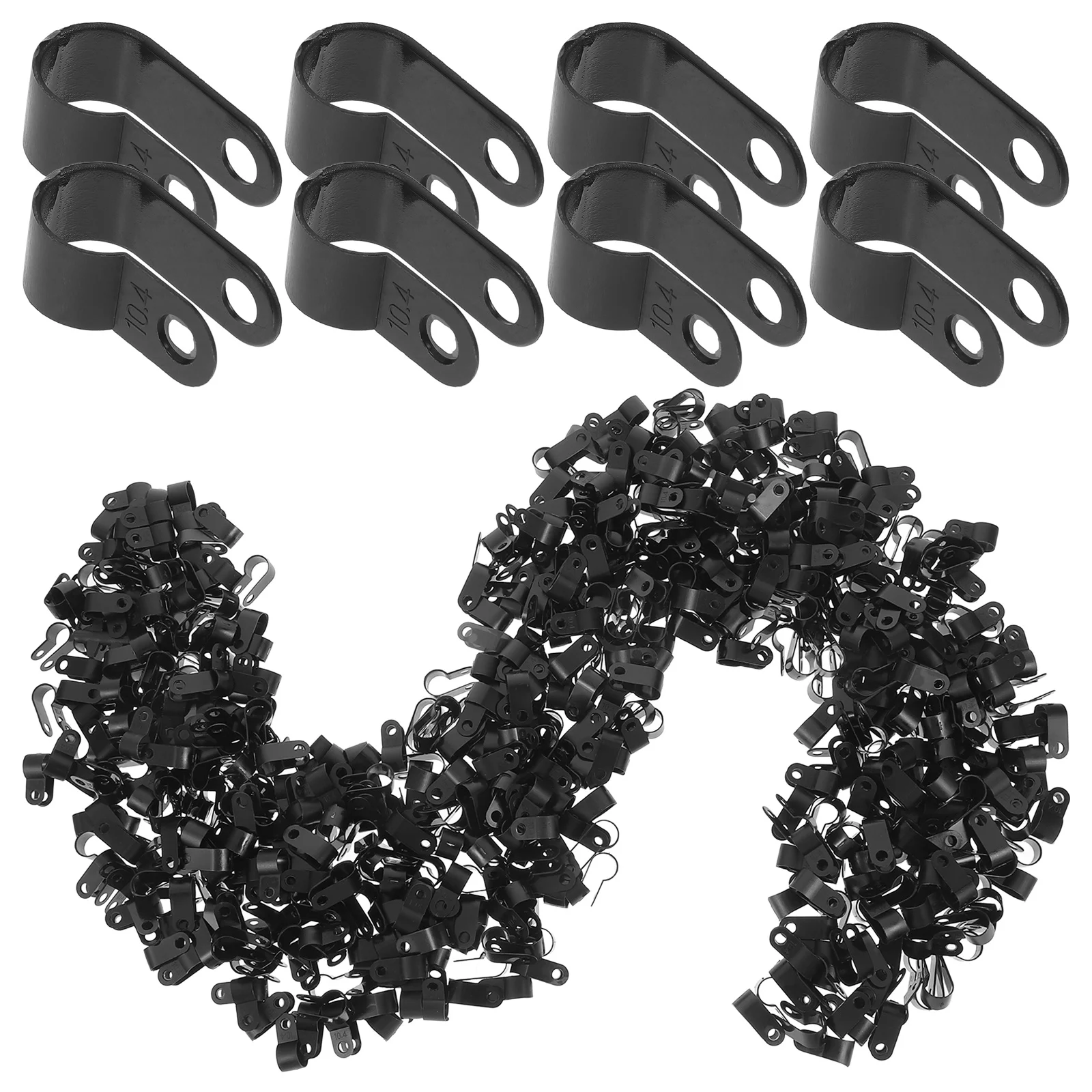 

1000 шт., зажимы для шнура, зажим для проводов, кабельные крепления для проводов, зажимы для крепления шнура для домашнего офиса, кабельный зажим, маленькие зажимы