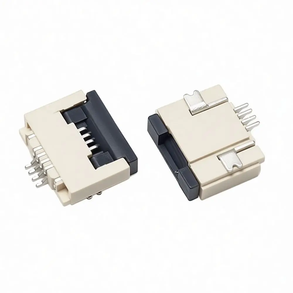 FPC Connector Socket Flexible Ribbon Cable 0 5mm 1 0mm Pitch Flip Top Down Locking Terminal Industrial Electronic Hardware