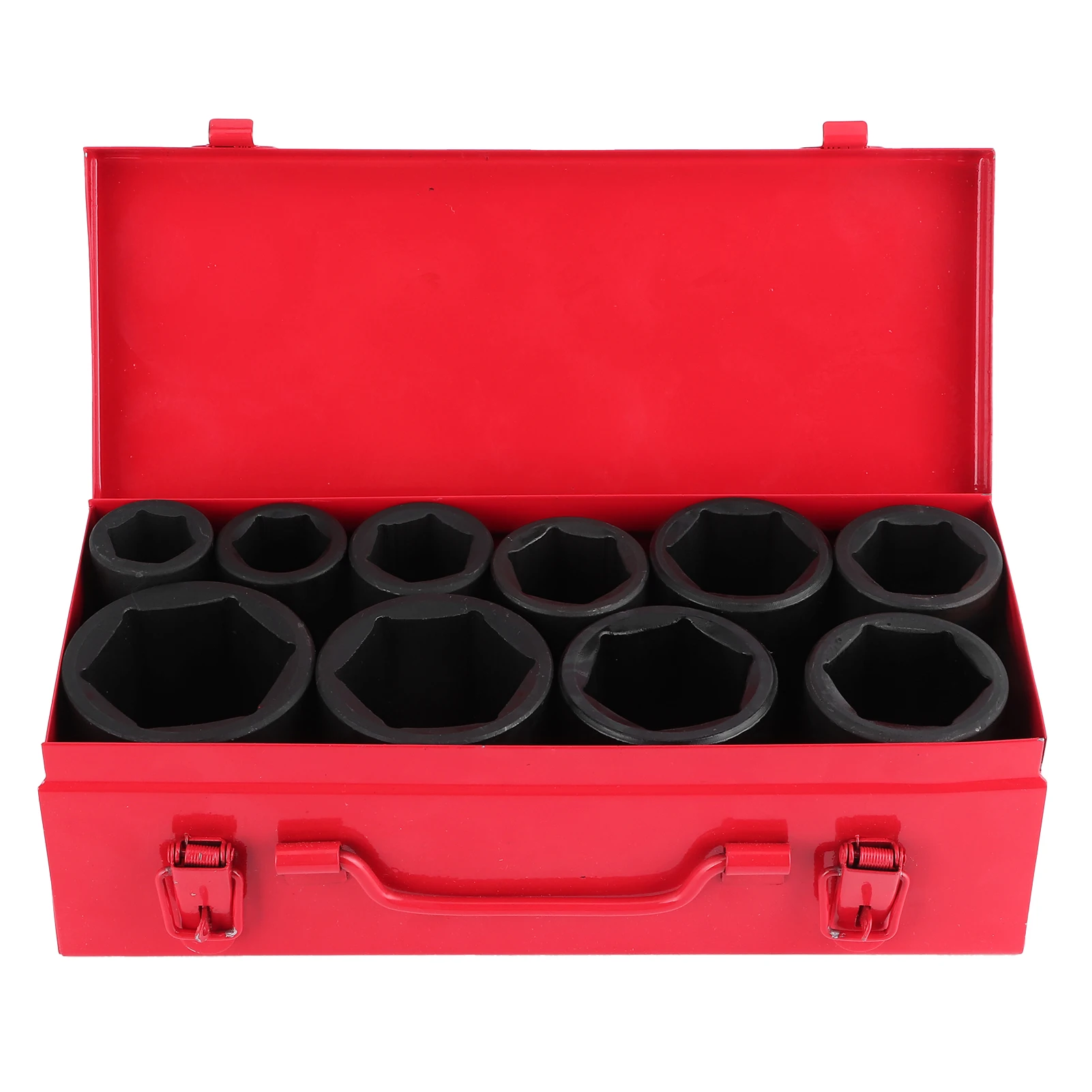 10pcs Metric Deep Impact Socket 3/4in Drive 6-Point Portable Auto Car Tool Set 22-50mm