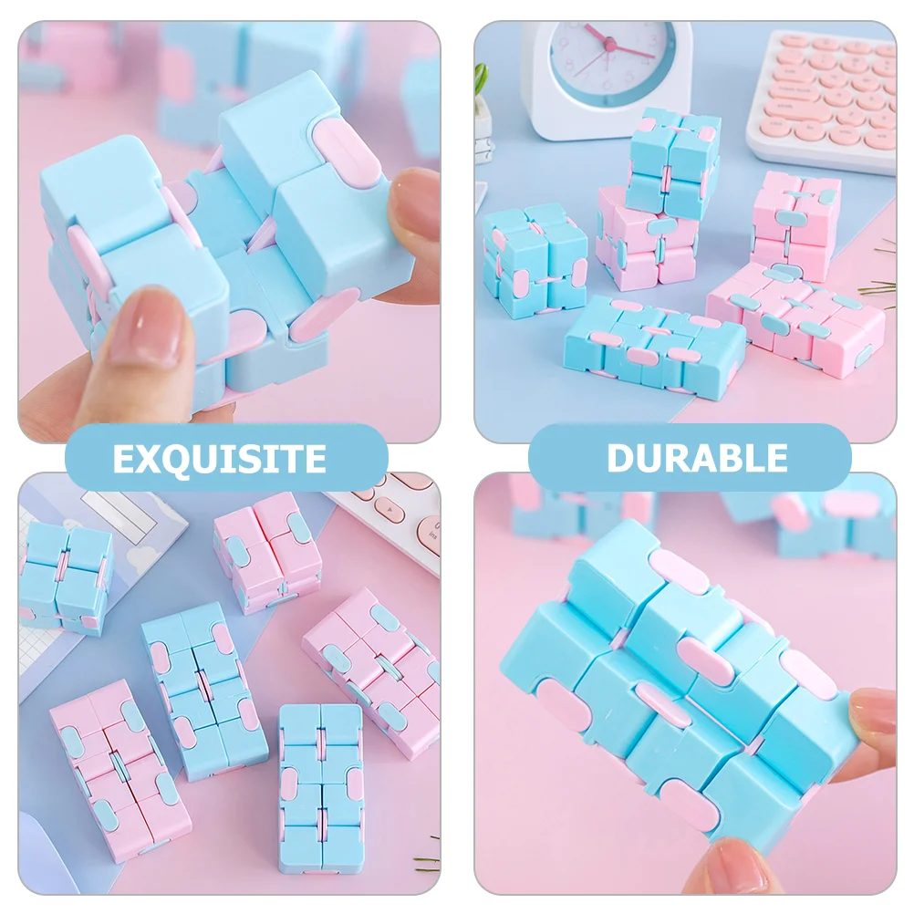 3 Pcs Unlimited Creativity Cube Game for Kids Puzzle Party Toys Bubble Wands Bulk Stress Balls Plaything Relieving