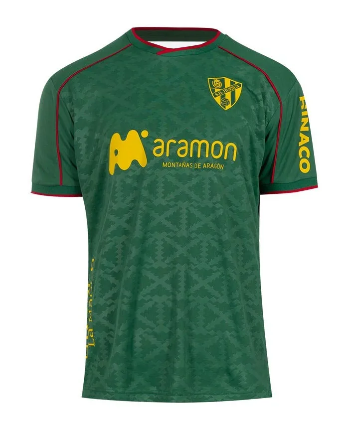 2026 Huesca 3D-gedrucktes Fußballtrikot für Herren, atmungsaktives, schnelltrocknendes Kurzarm-Fan-T-Shirt für den Sommer – Detail 3